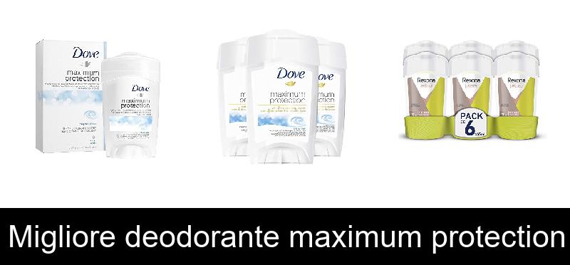 Migliore deodorante maximum protection