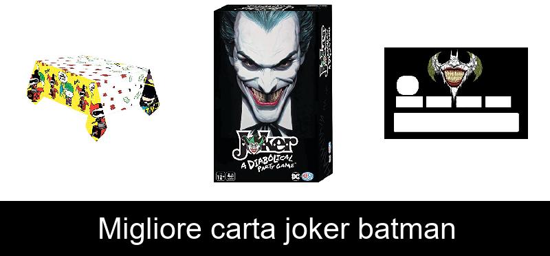 recensione Migliore carta joker batman