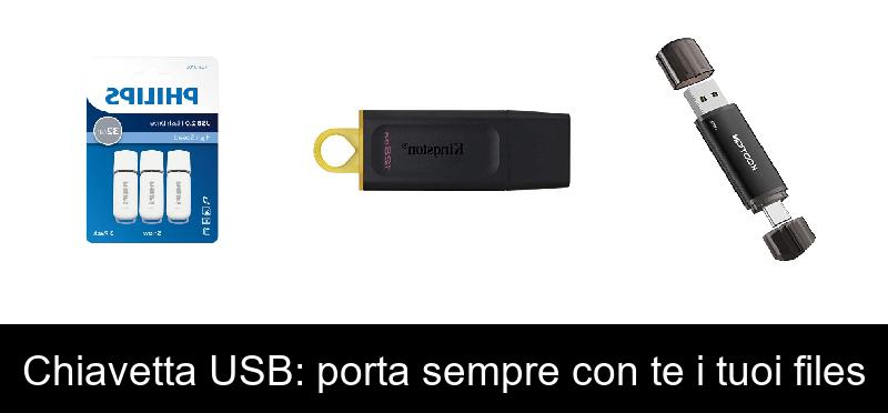 Chiavetta USB: porta sempre con te i tuoi files