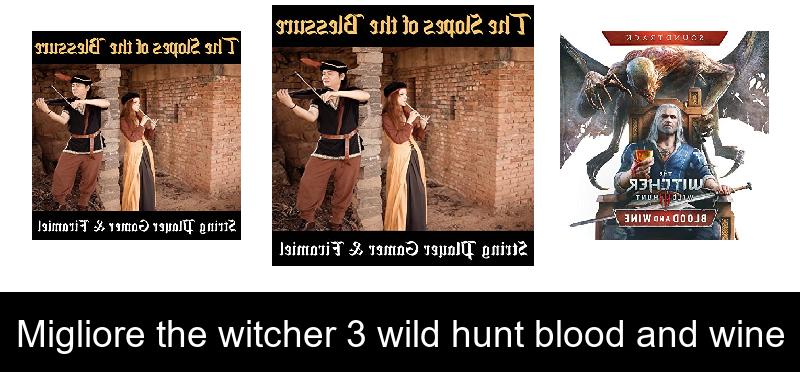 Migliore the witcher 3 wild hunt blood and wine